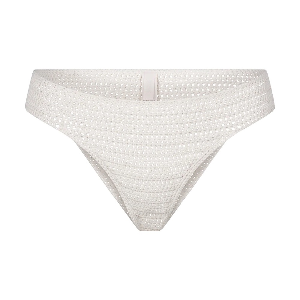 NWT Skims Crochet Swim bikini bottom women size small Marble color